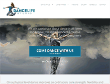 Tablet Screenshot of dancelifestudio.co.za